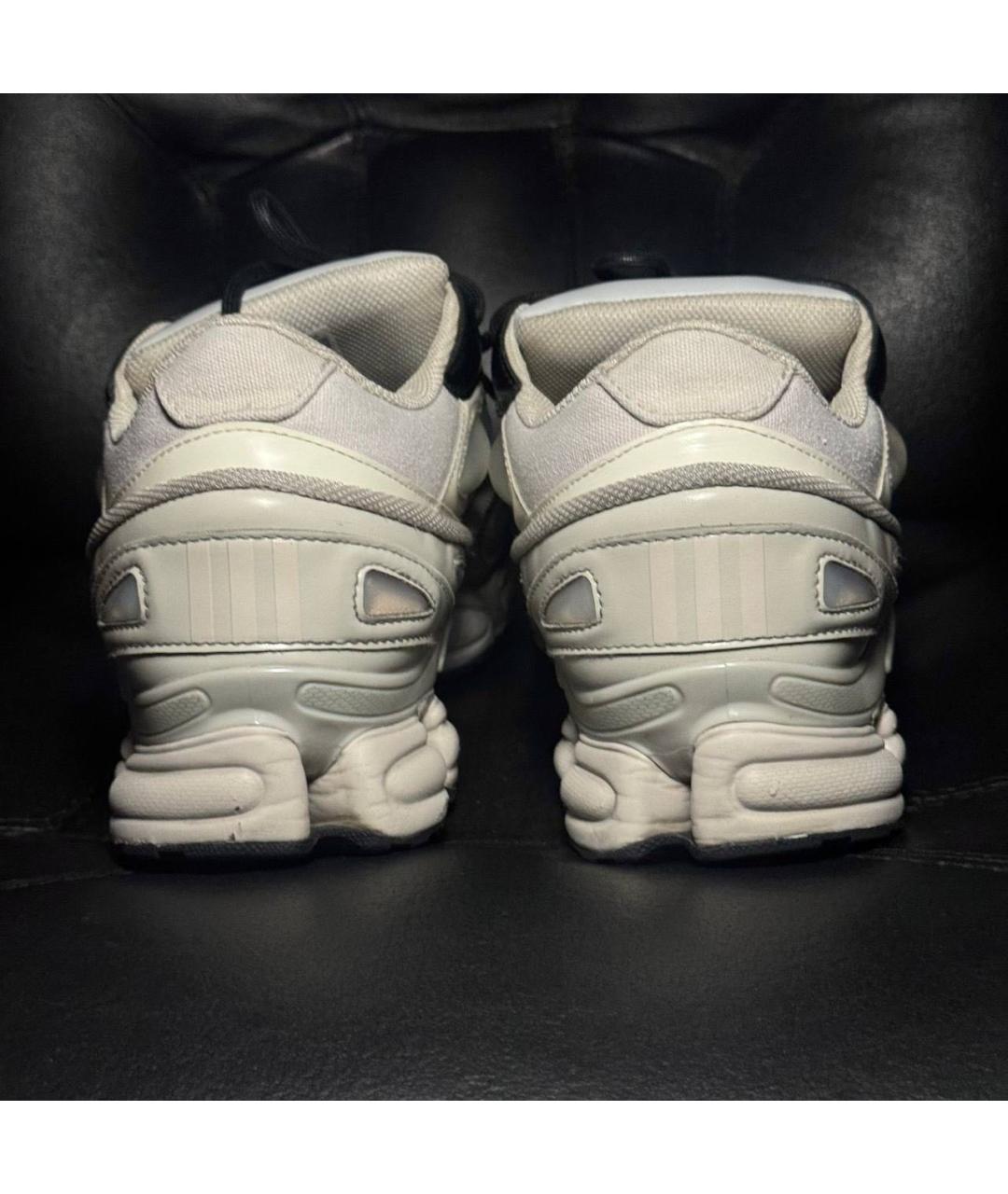 ADIDAS X RAF SIMONS Белые текстильные низкие кроссовки / кеды, фото 2