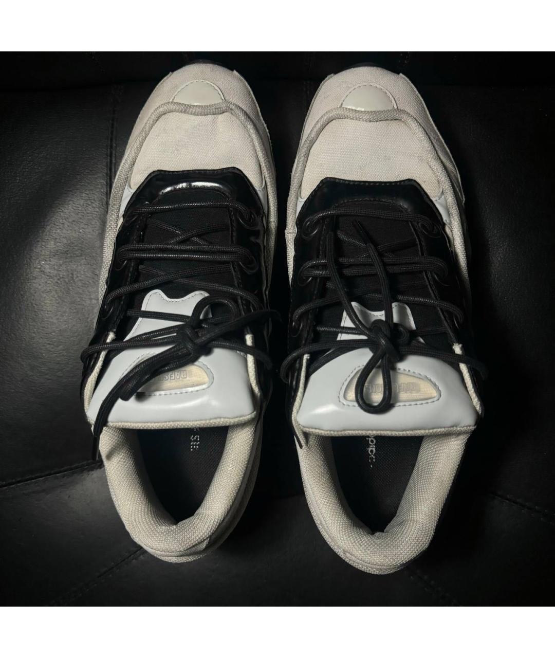 ADIDAS X RAF SIMONS Белые текстильные низкие кроссовки / кеды, фото 7