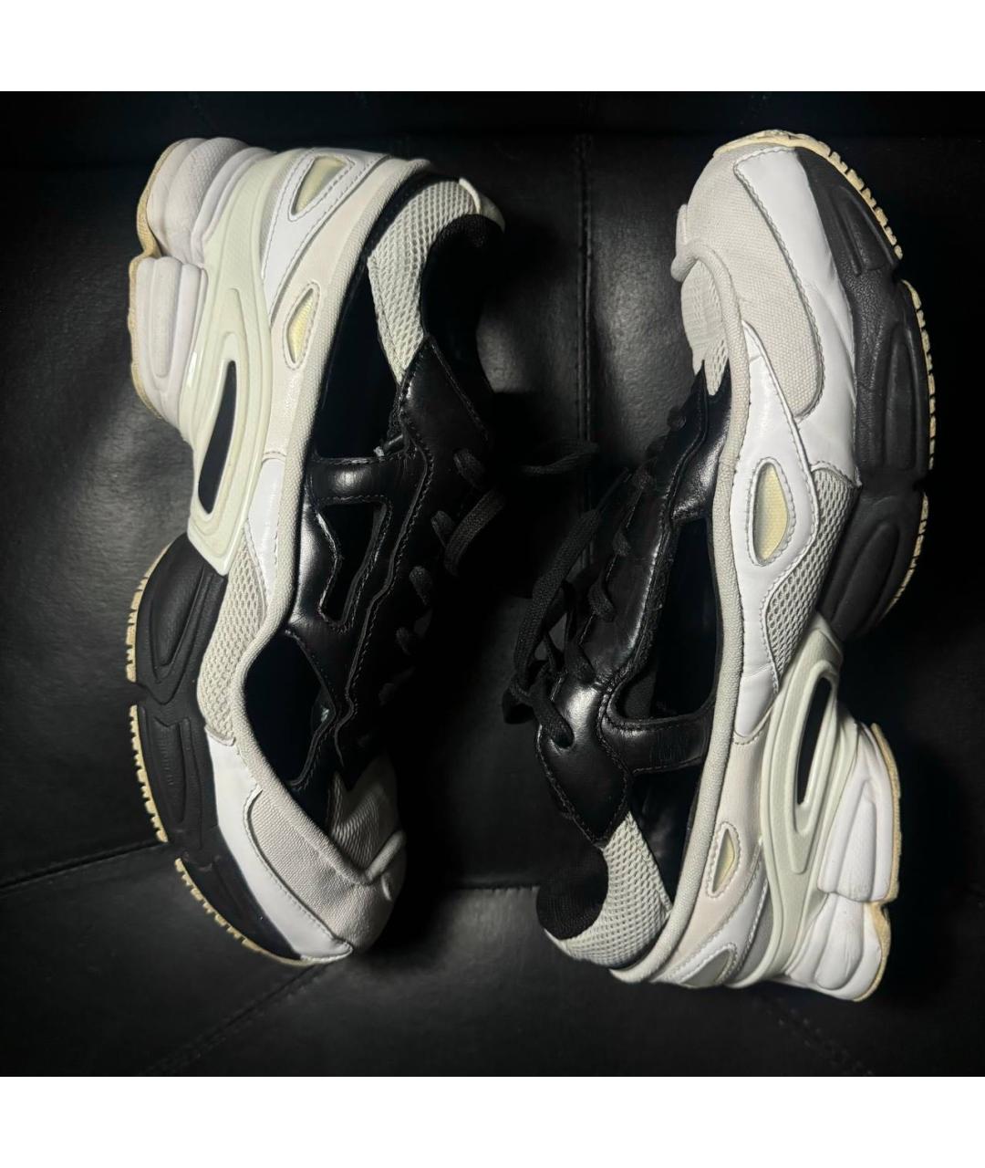 ADIDAS X RAF SIMONS Белые текстильные низкие кроссовки / кеды, фото 4