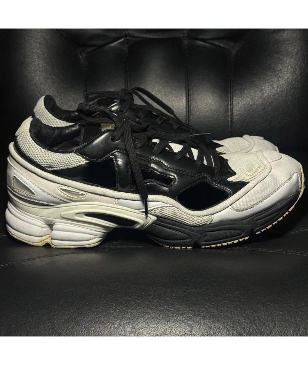 ADIDAS X RAF SIMONS Белые текстильные низкие кроссовки / кеды, фото 9