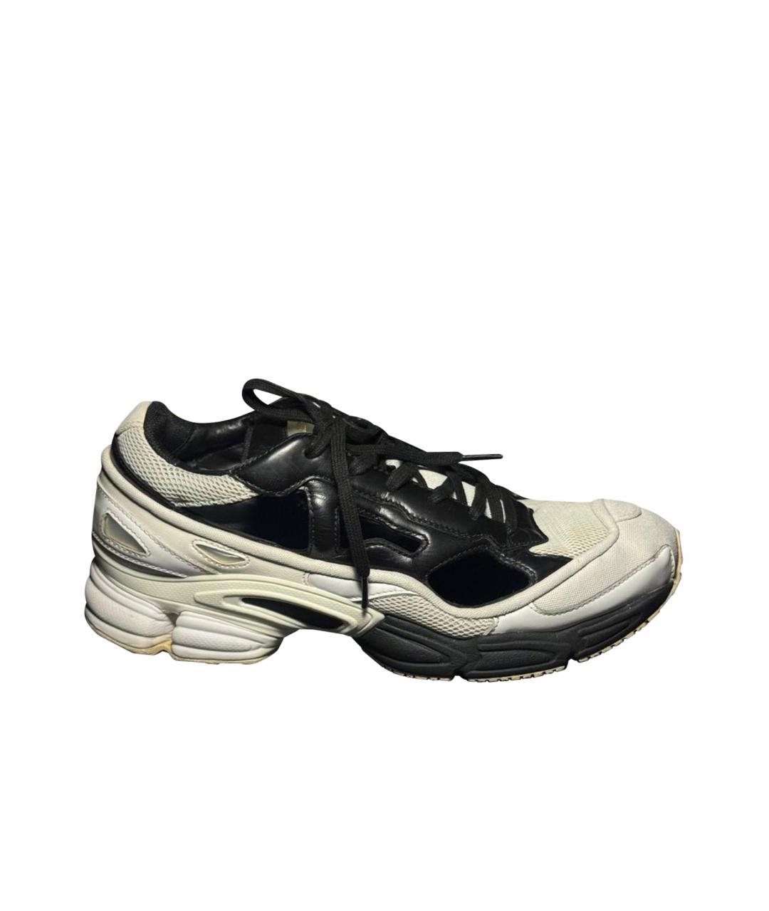 ADIDAS X RAF SIMONS Белые текстильные низкие кроссовки / кеды, фото 1
