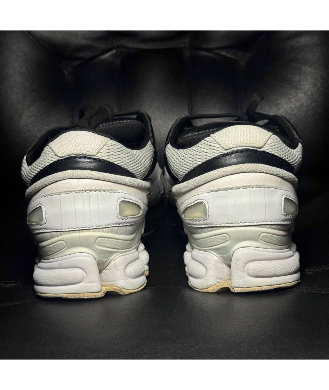 ADIDAS X RAF SIMONS Белые текстильные низкие кроссовки / кеды, фото 2