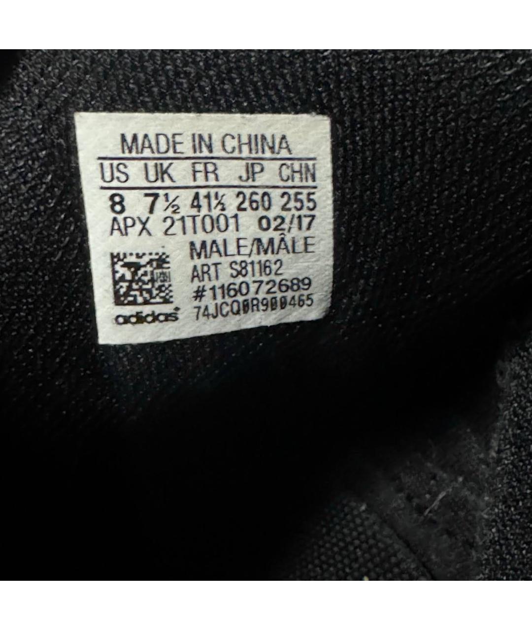 ADIDAS X RAF SIMONS Черные текстильные низкие кроссовки / кеды, фото 6