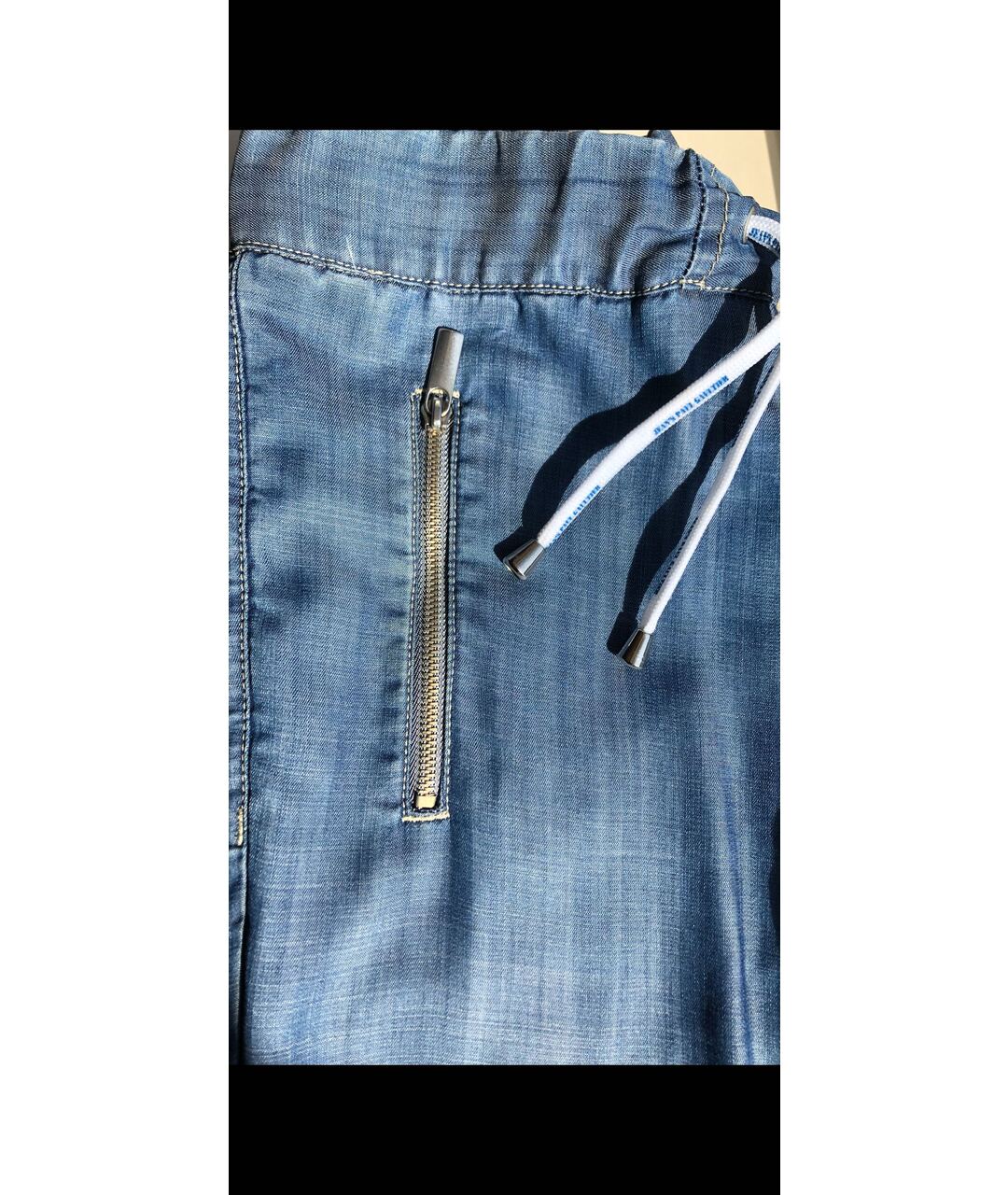 JEAN PAUL GAULTIER Голубые прямые джинсы, фото 5
