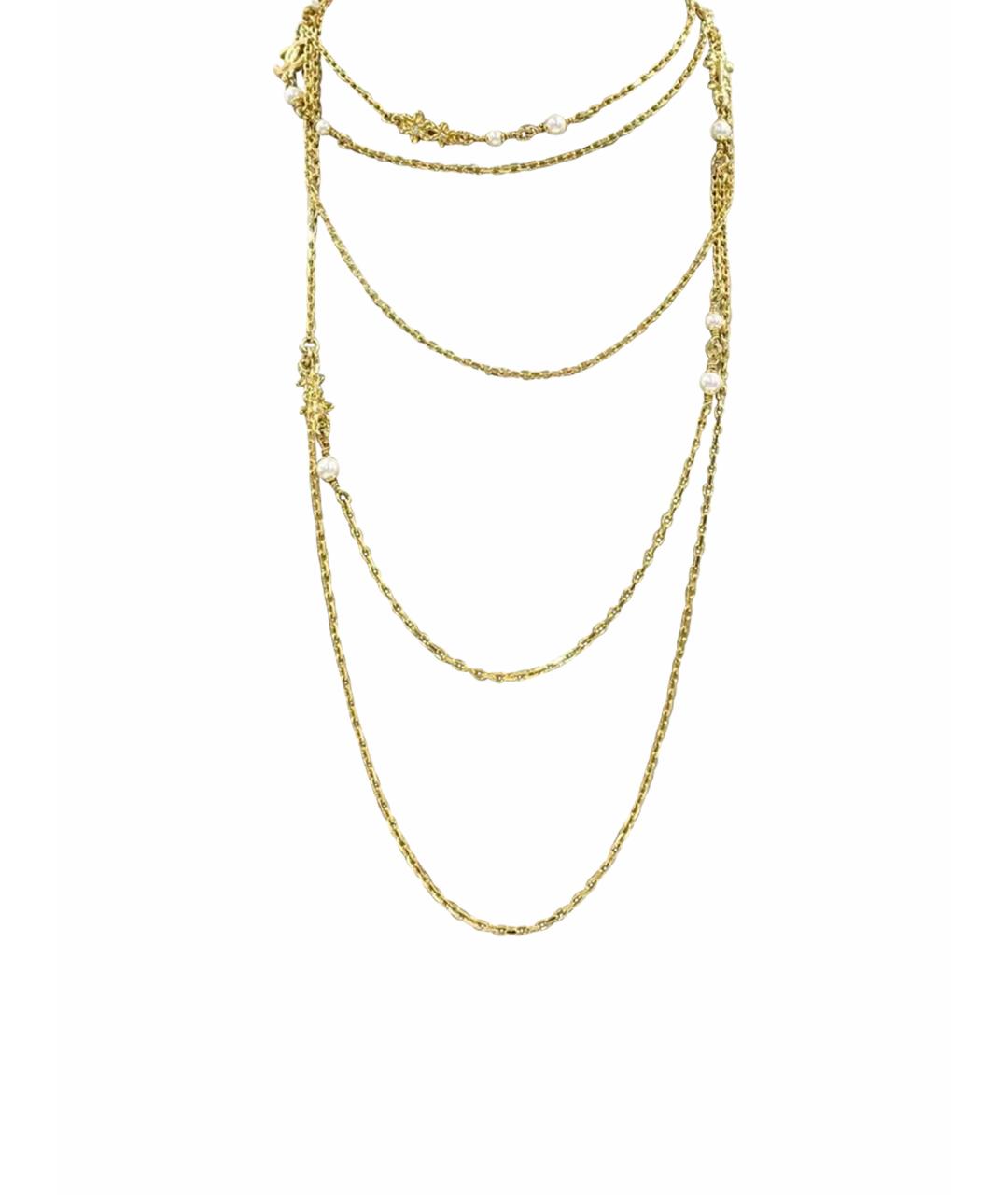 CHANEL Золотое колье, фото 1