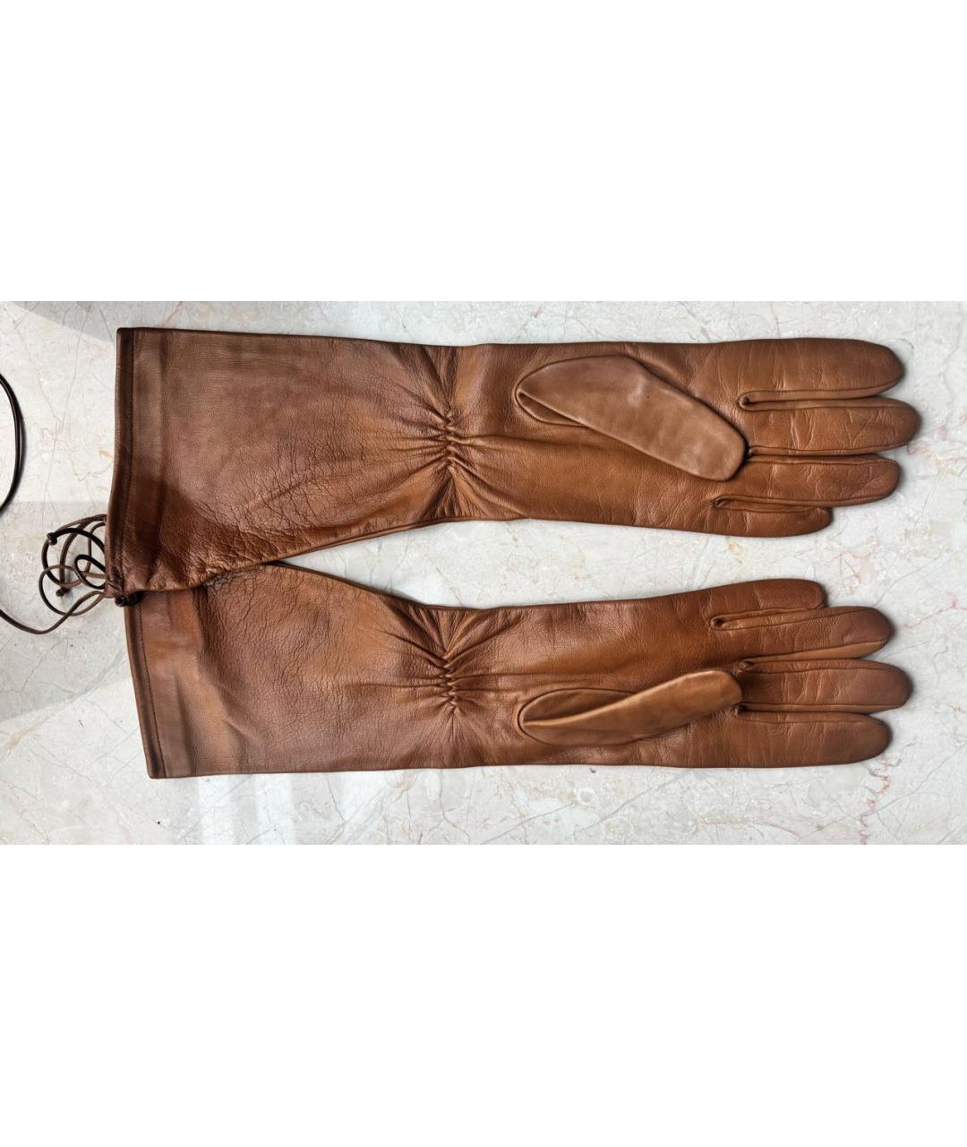 ERMANNO SCERVINO Кожаные перчатки, фото 2
