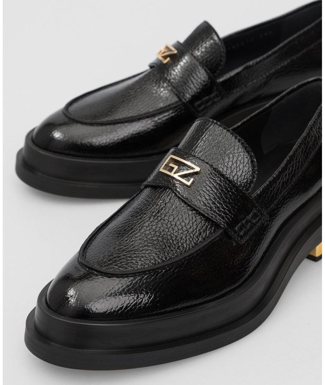 GIUSEPPE ZANOTTI DESIGN Черные кожаные лоферы, фото 2