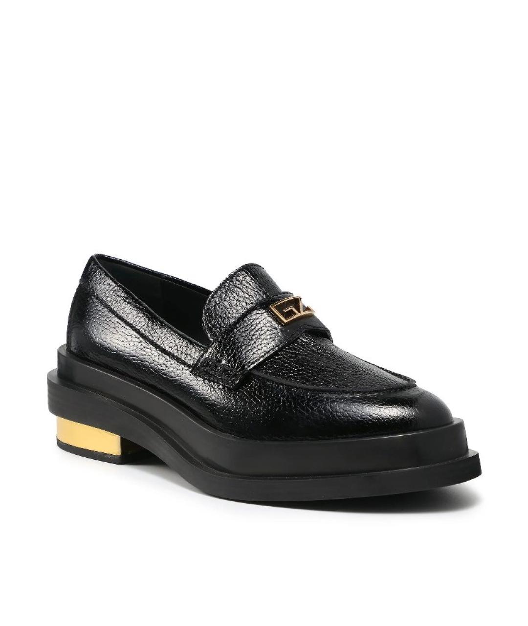 GIUSEPPE ZANOTTI DESIGN Черные кожаные лоферы, фото 2
