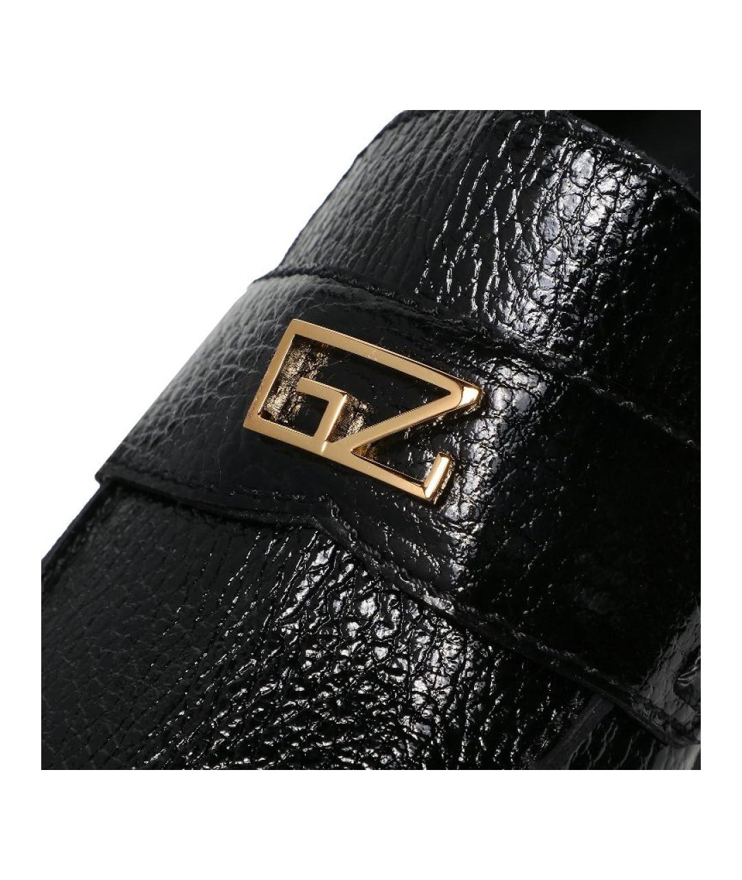 GIUSEPPE ZANOTTI DESIGN Черные кожаные лоферы, фото 4