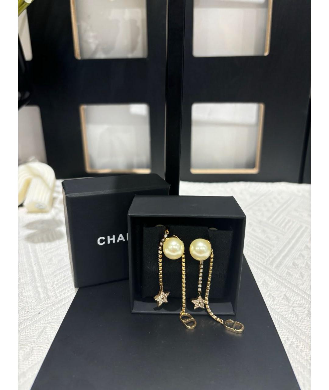 CHRISTIAN DIOR Золотые серьги, фото 2