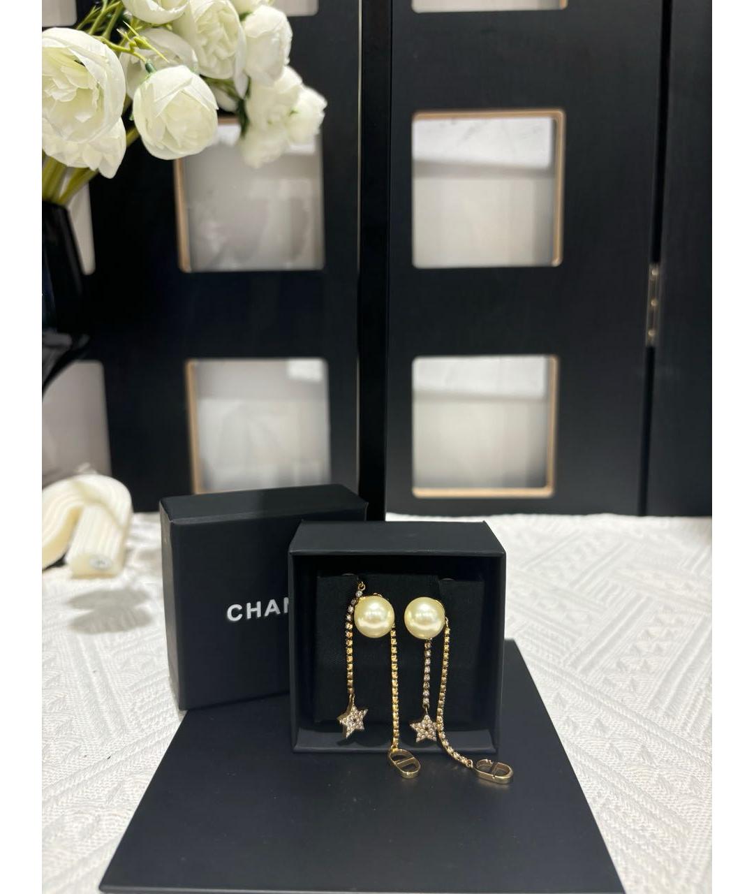 CHRISTIAN DIOR Золотые серьги, фото 3