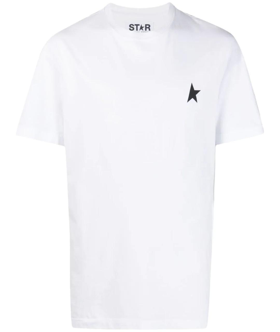 GOLDEN GOOSE DELUXE BRAND Белая хлопковая футболка, фото 3