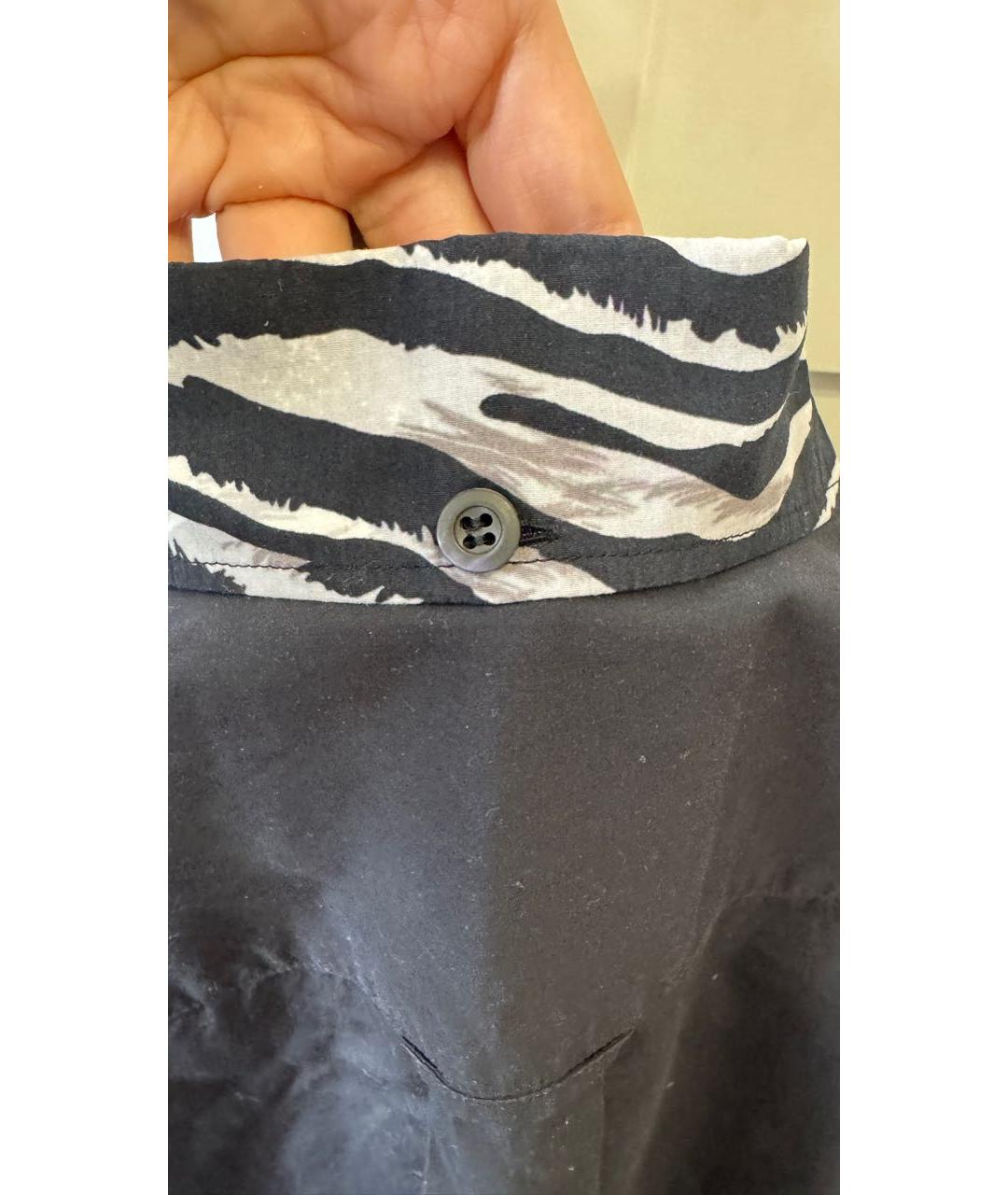 PRADA Черная хлопковая рубашка, фото 5