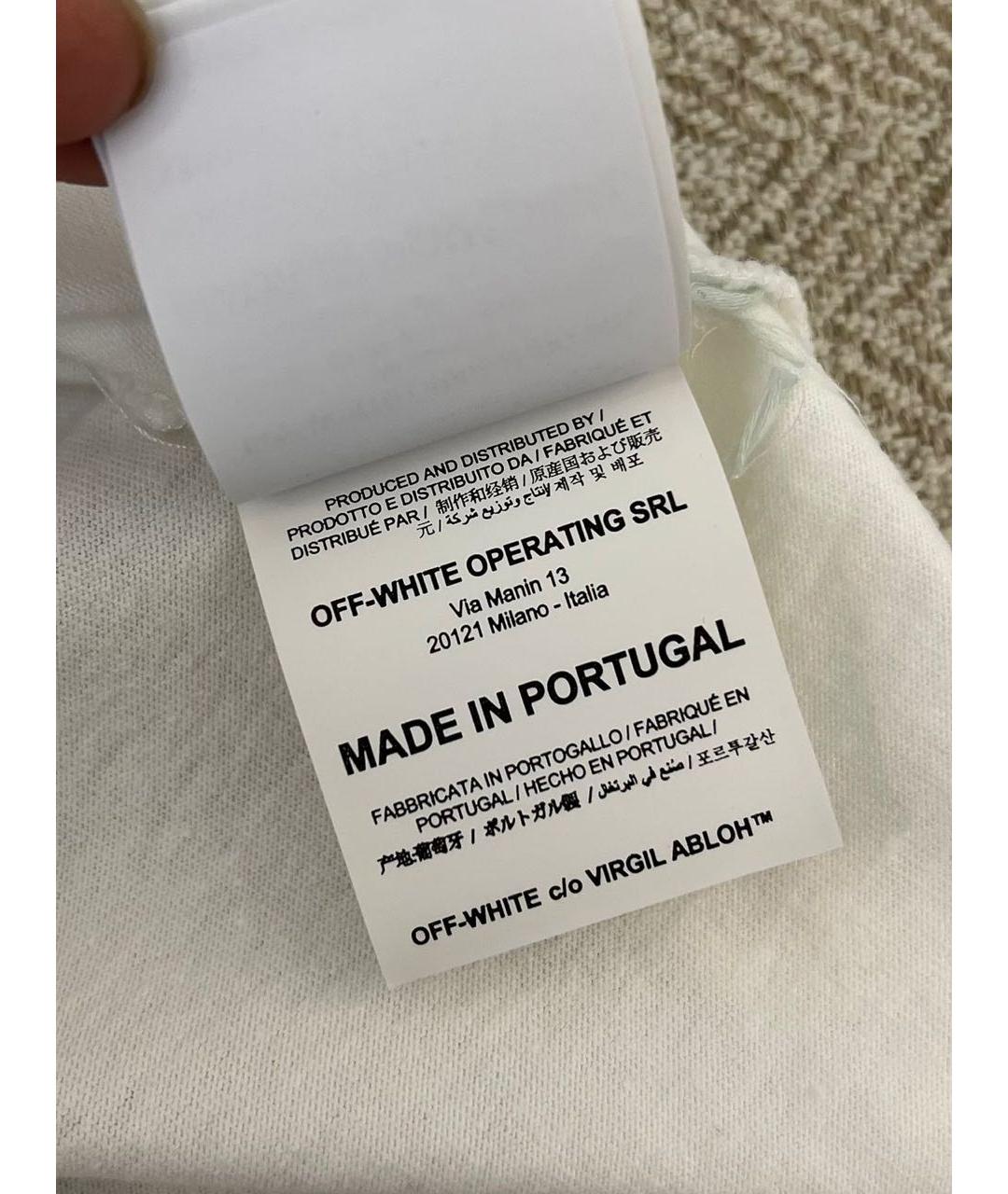 OFF-WHITE Белая футболка, фото 7