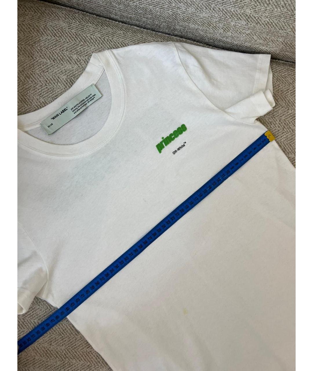 OFF-WHITE Белая футболка, фото 8