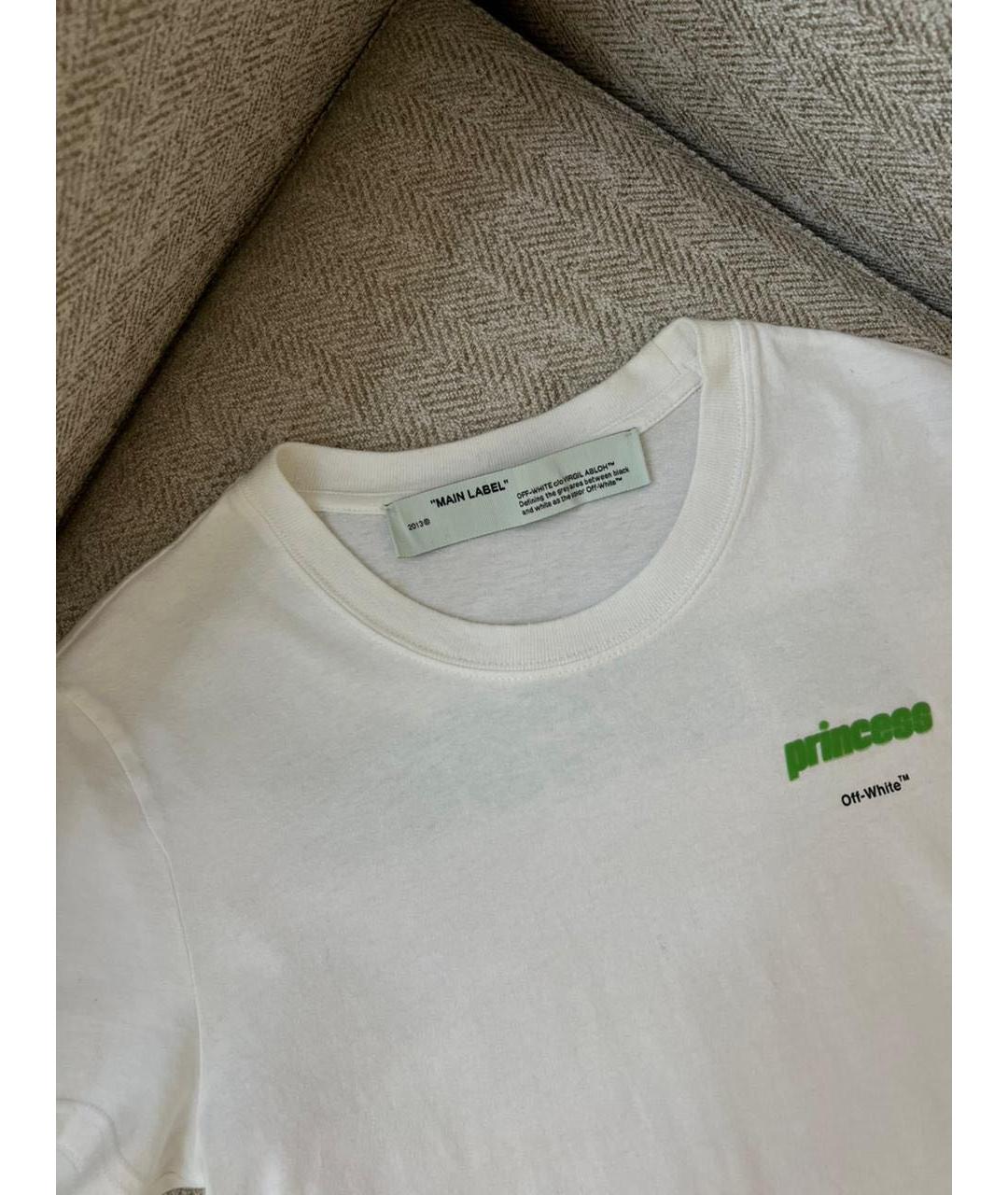 OFF-WHITE Белая футболка, фото 3