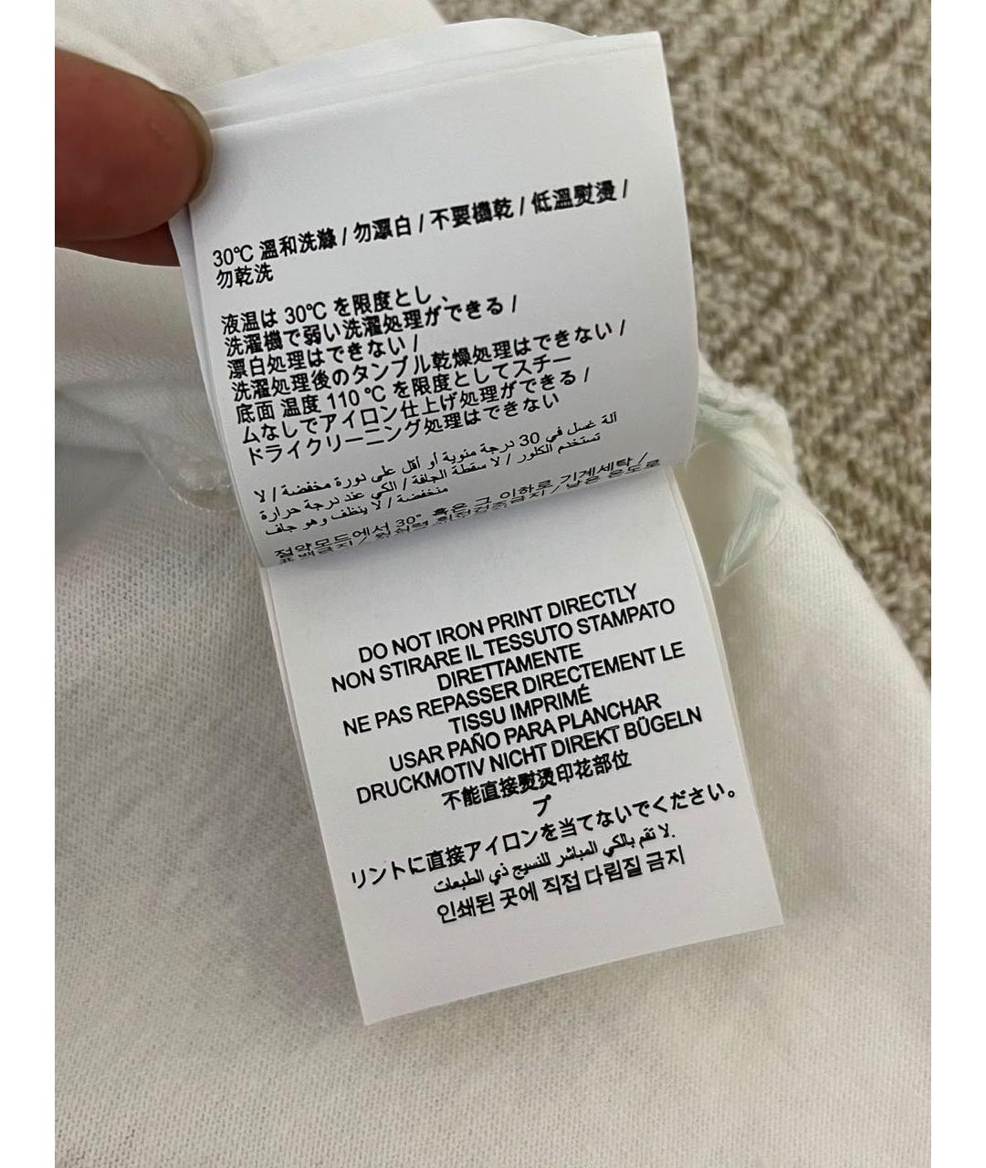 OFF-WHITE Белая футболка, фото 6