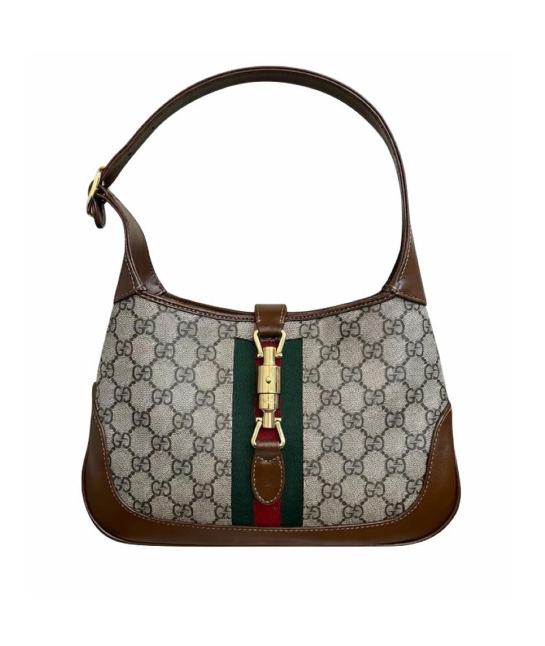 GUCCI Коричневая сумка с короткими ручками, фото 1