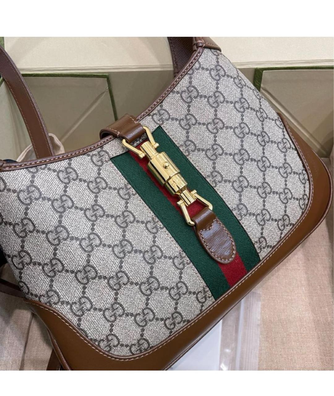GUCCI Коричневая сумка с короткими ручками, фото 4
