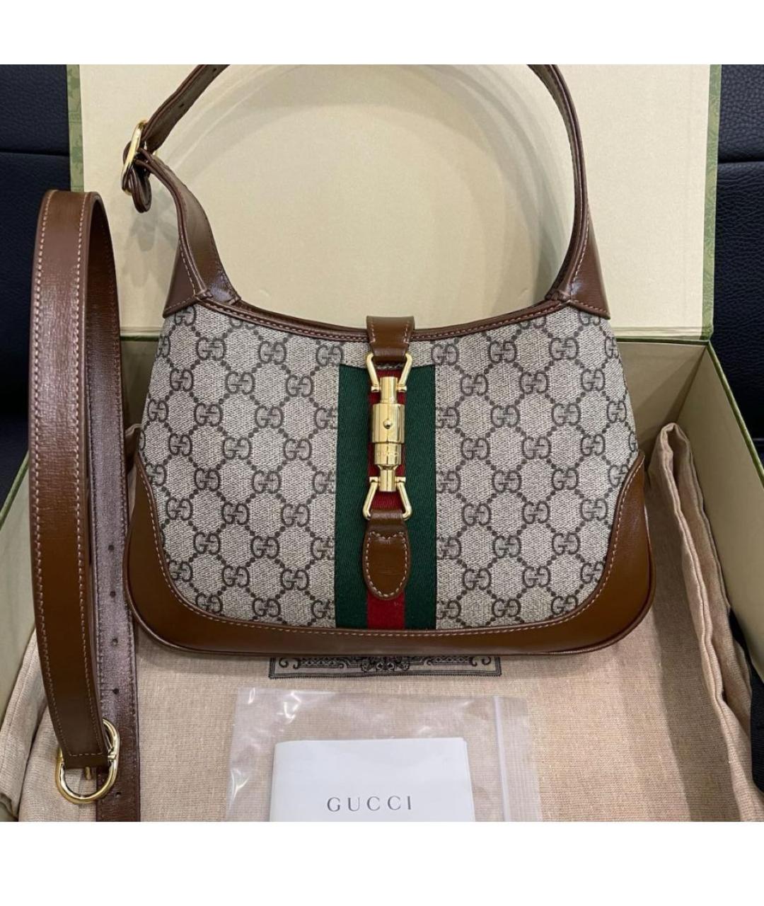 GUCCI Коричневая сумка с короткими ручками, фото 2