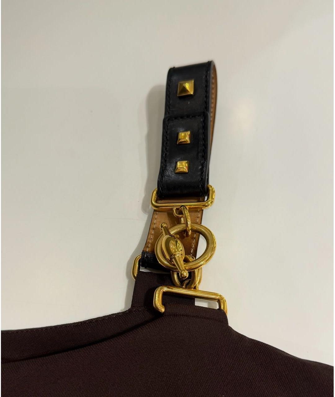 GUCCI Коричневое коктейльное платье, фото 3
