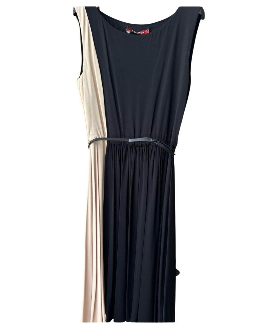 MAX MARA STUDIO Черное вискозное повседневное платье, фото 1