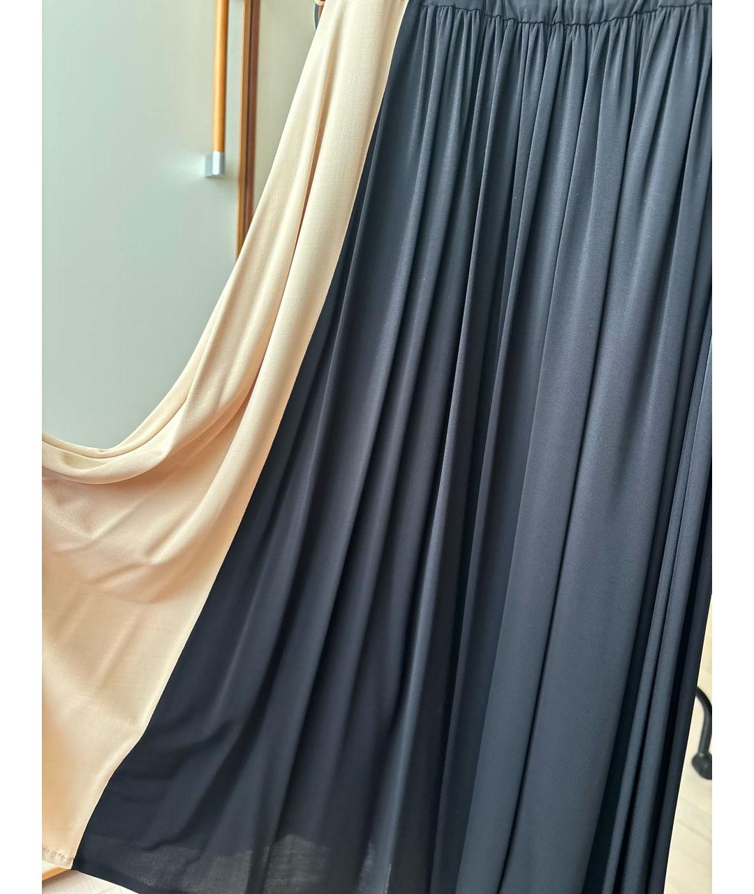 MAX MARA STUDIO Черное вискозное повседневное платье, фото 7