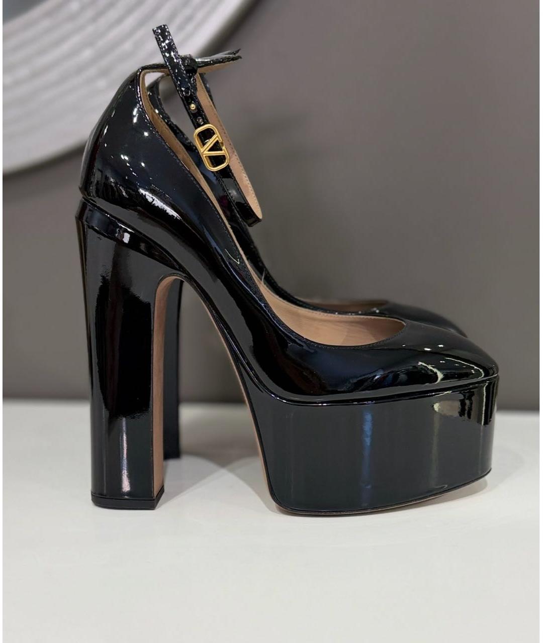 RED VALENTINO Черные туфли из лакированной кожи, фото 2