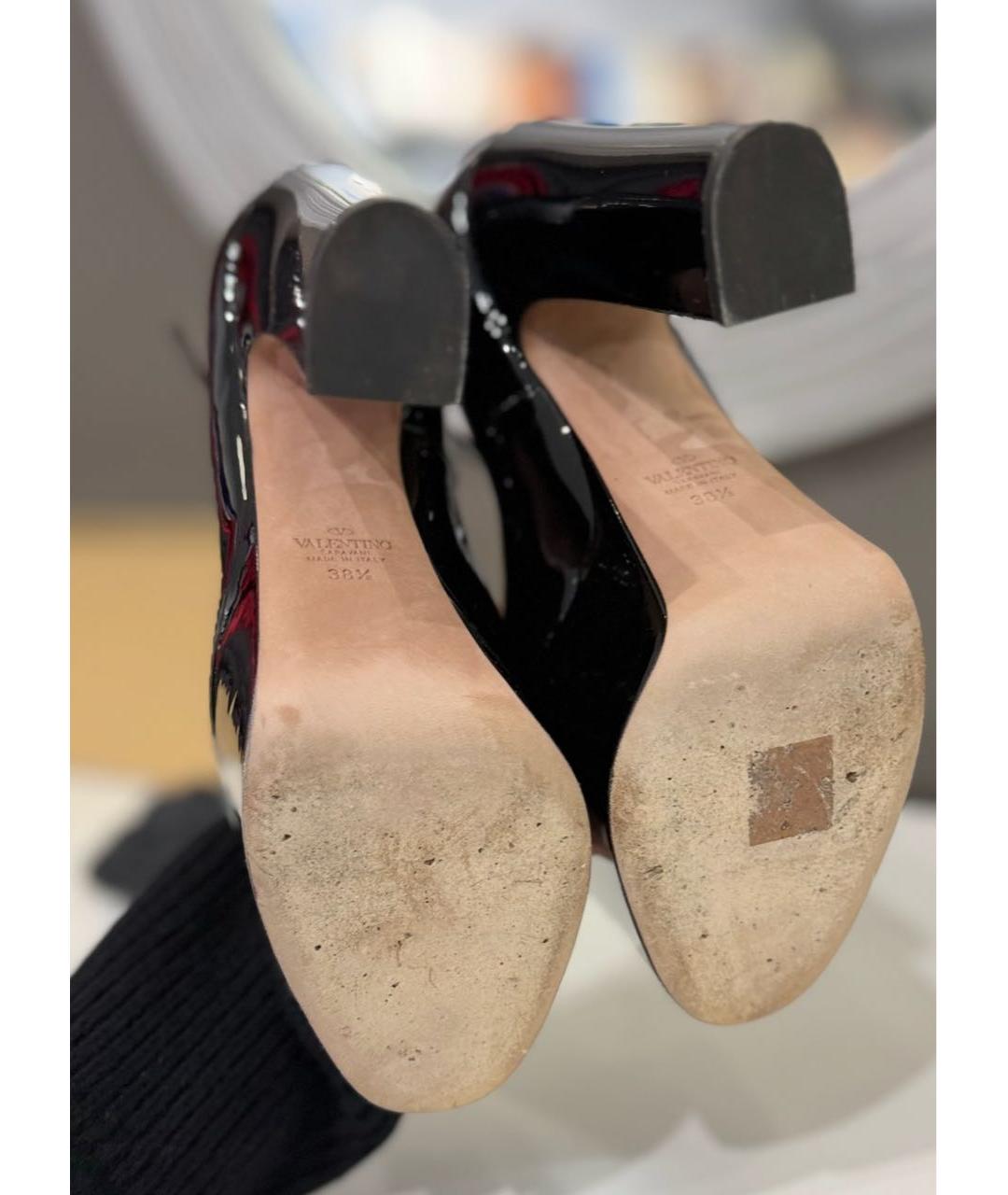 RED VALENTINO Черные туфли из лакированной кожи, фото 5