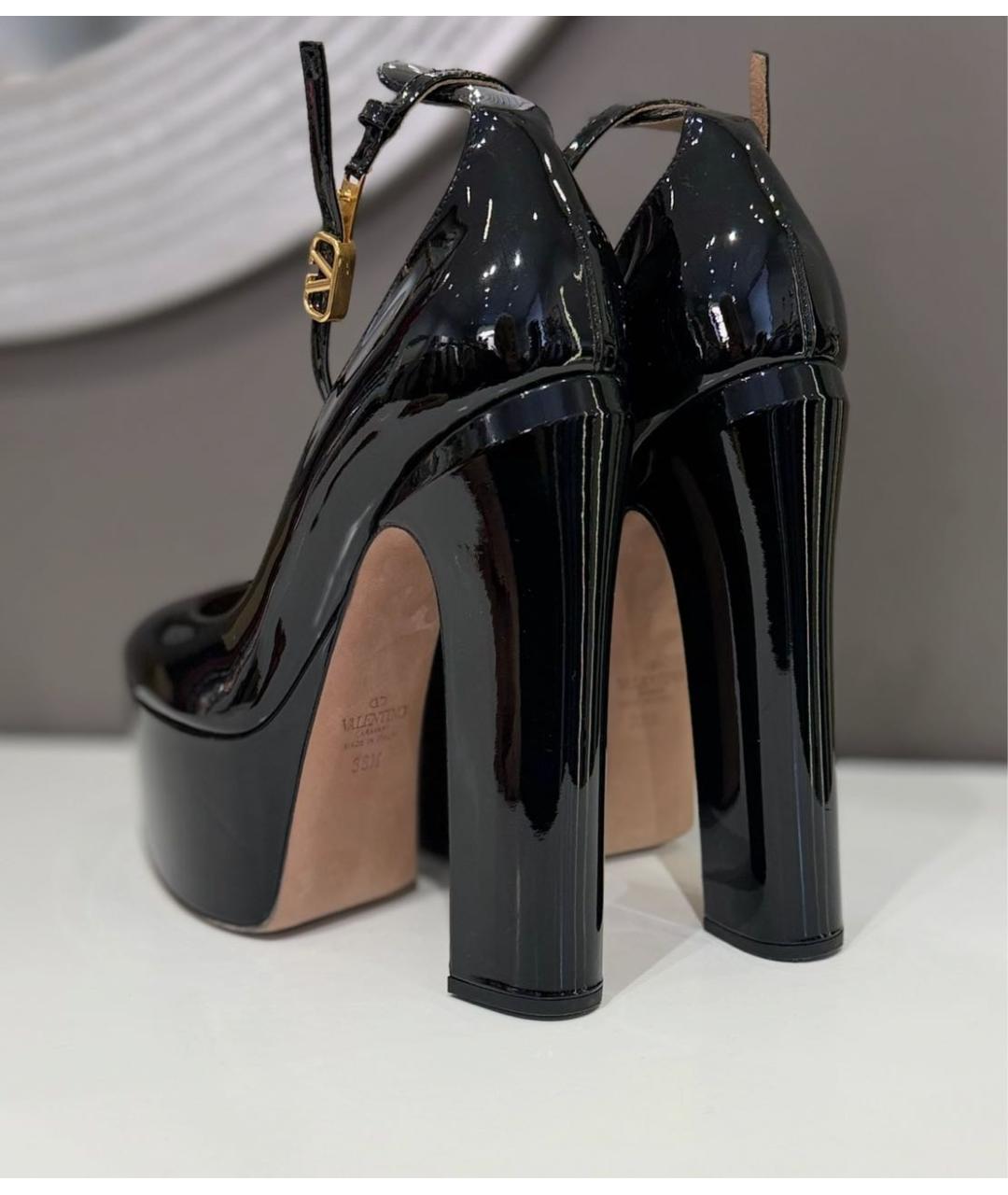 RED VALENTINO Черные туфли из лакированной кожи, фото 3