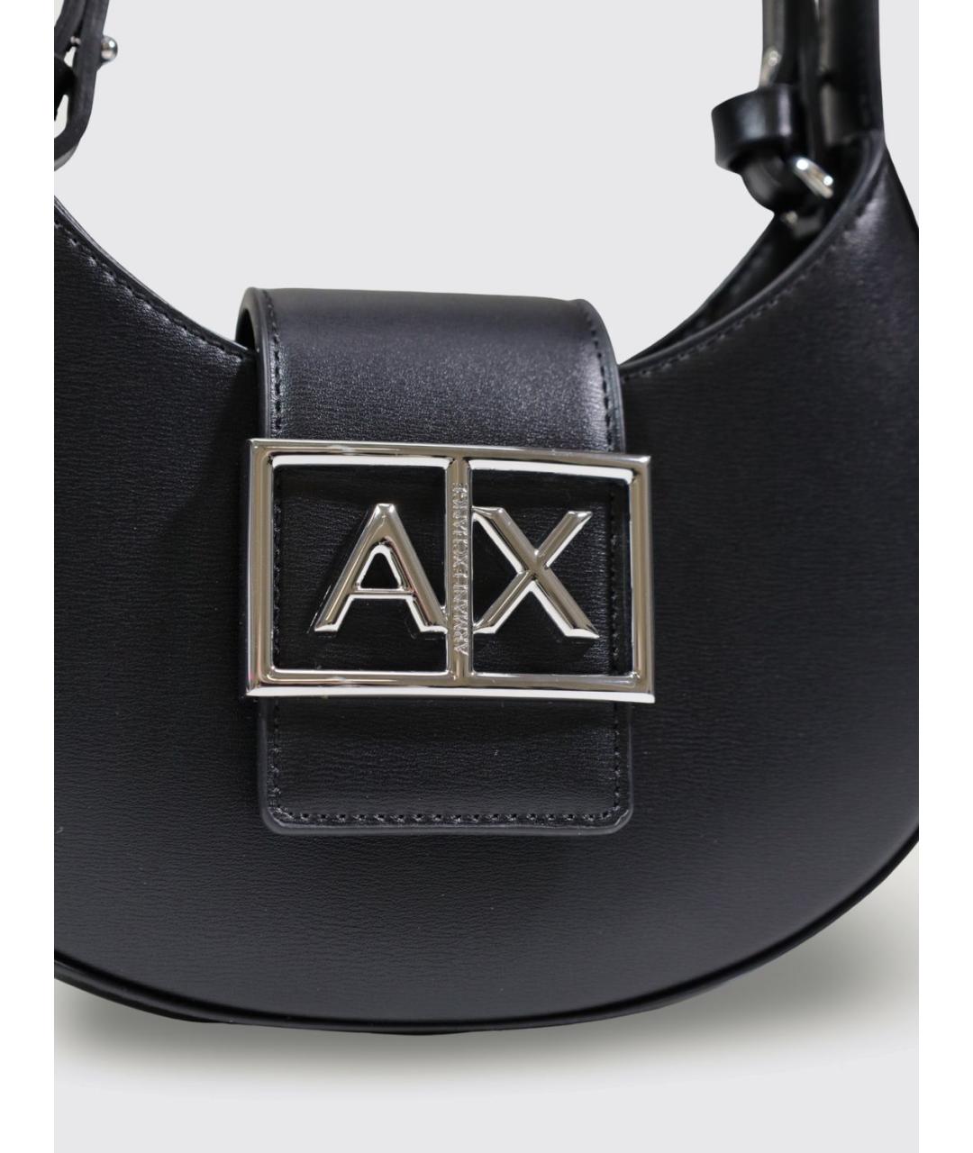 ARMANI EXCHANGE Черная синтетическая сумка через плечо, фото 3