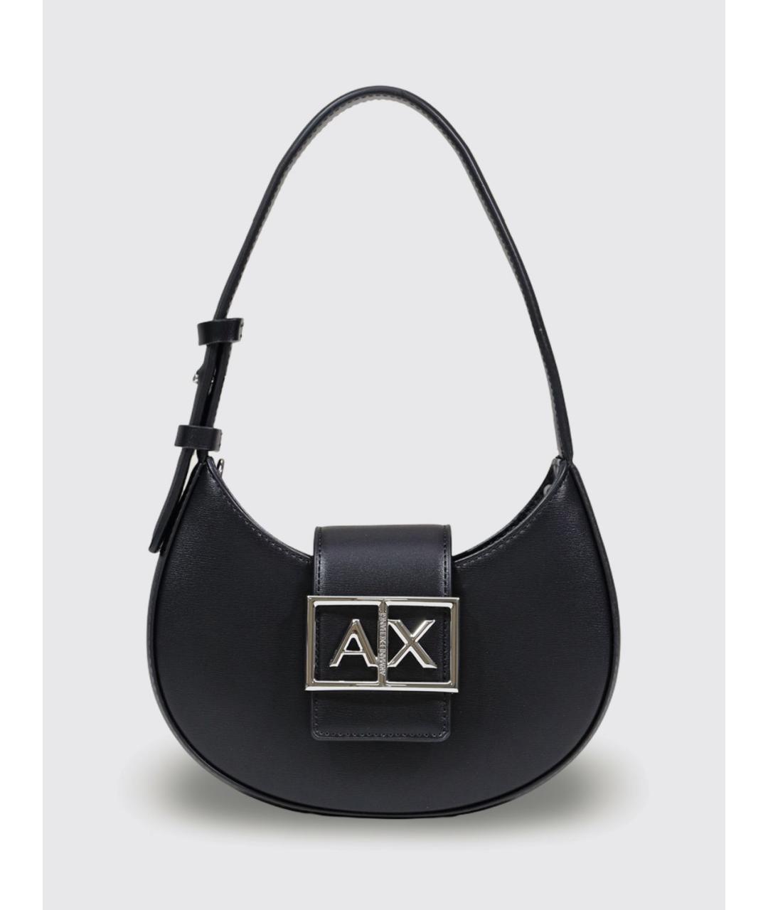 ARMANI EXCHANGE Черная синтетическая сумка через плечо, фото 4