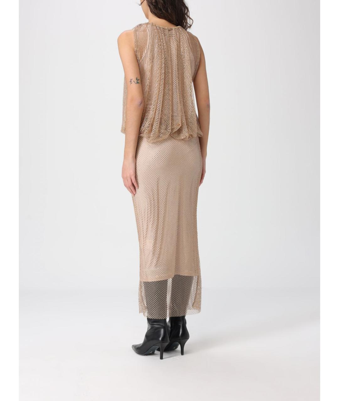 SPORTMAX Бежевое вечернее платье, фото 2