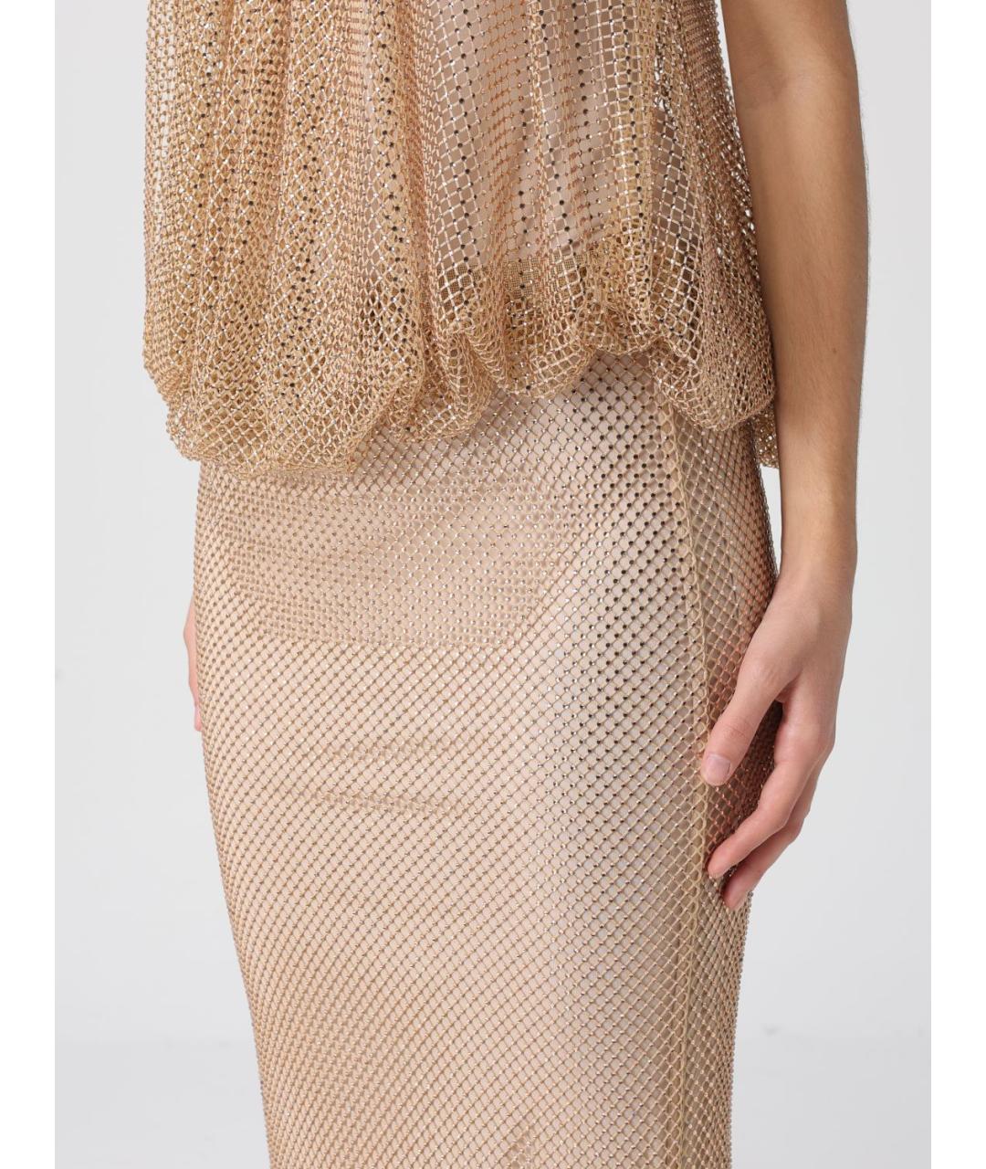 SPORTMAX Бежевое вечернее платье, фото 3