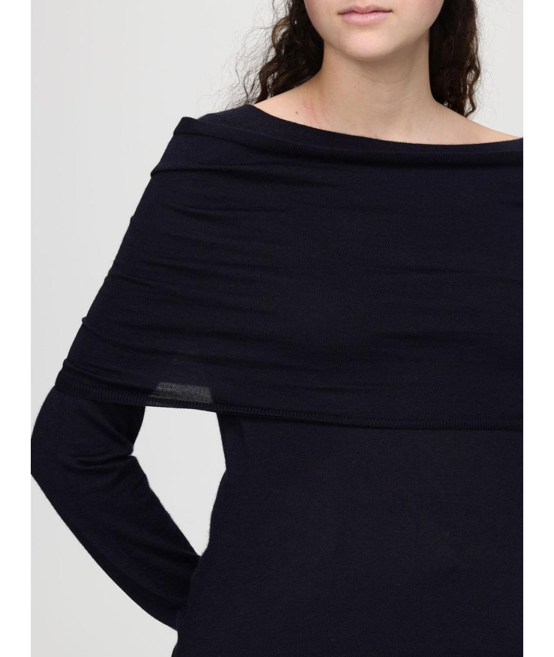 MAX MARA Синяя шерстяная футболка, фото 5