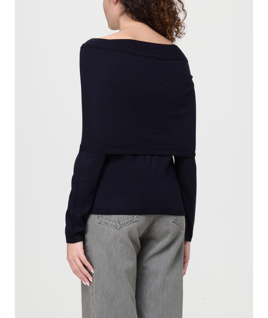 MAX MARA Синяя шерстяная футболка, фото 3