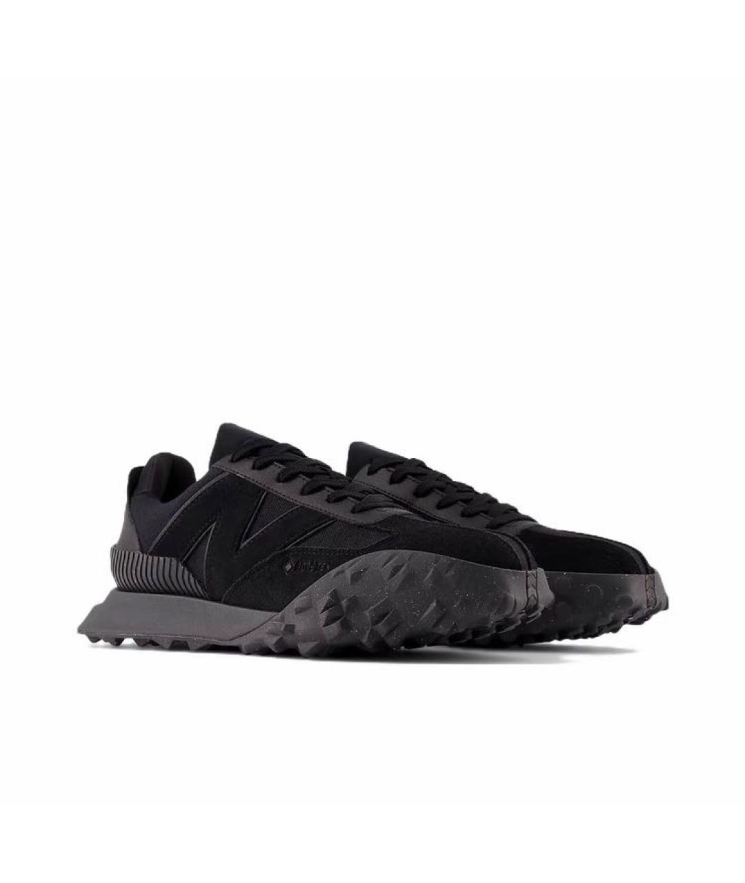 NEW BALANCE Черные замшевые низкие кроссовки / кеды, фото 2