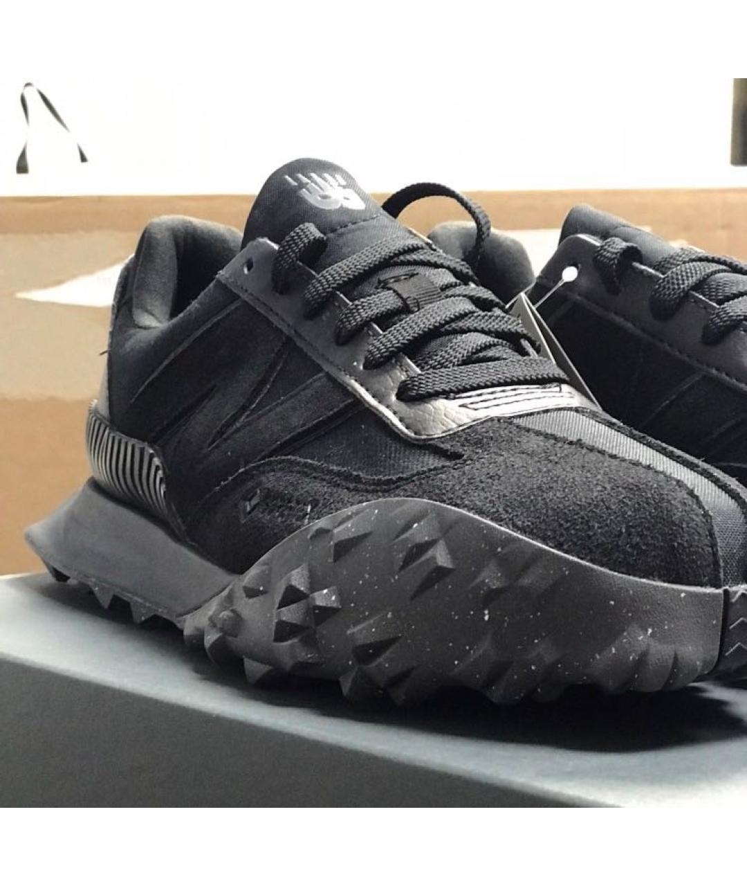 NEW BALANCE Черные замшевые низкие кроссовки / кеды, фото 7