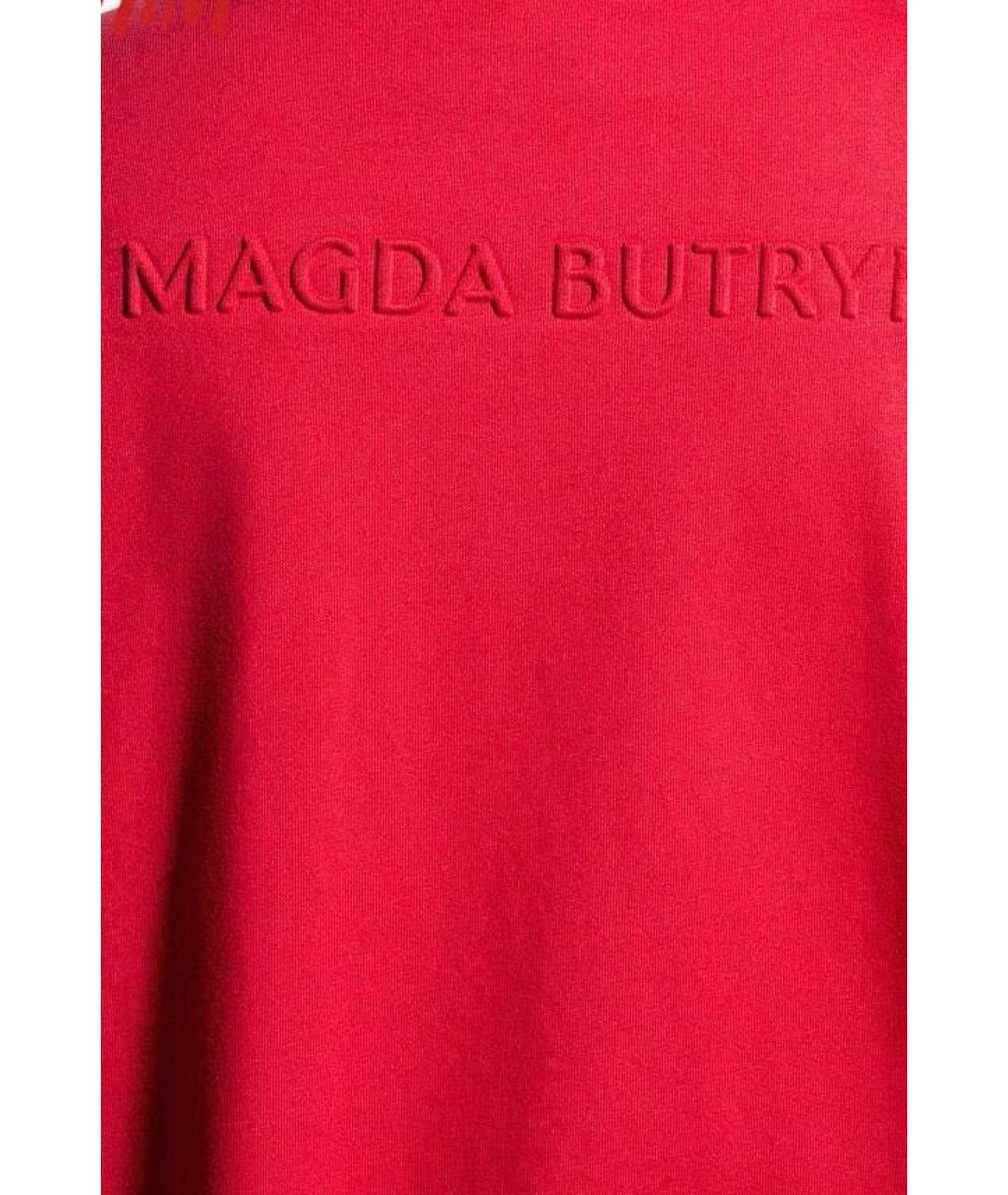 MAGDA BUTRYM Красная хлопковая футболка, фото 4
