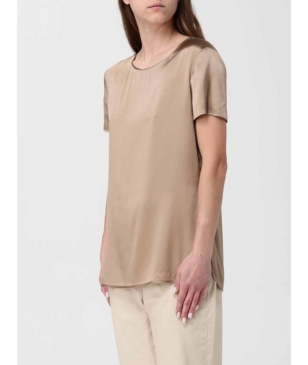 MAX MARA Бежевая майка, фото 4