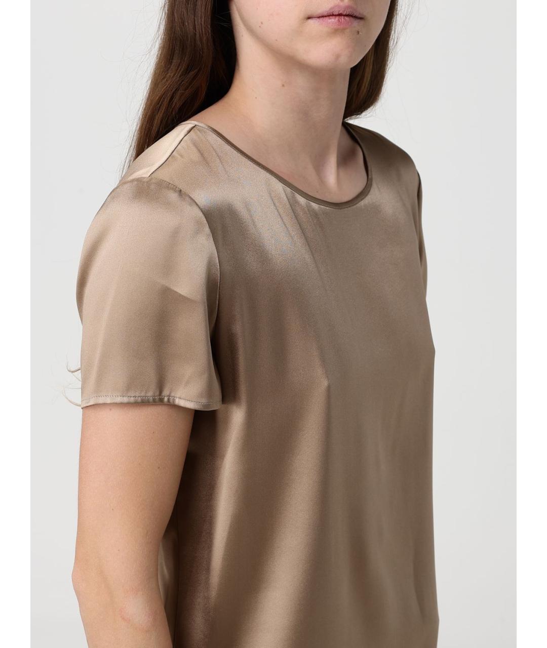 MAX MARA Бежевая майка, фото 5