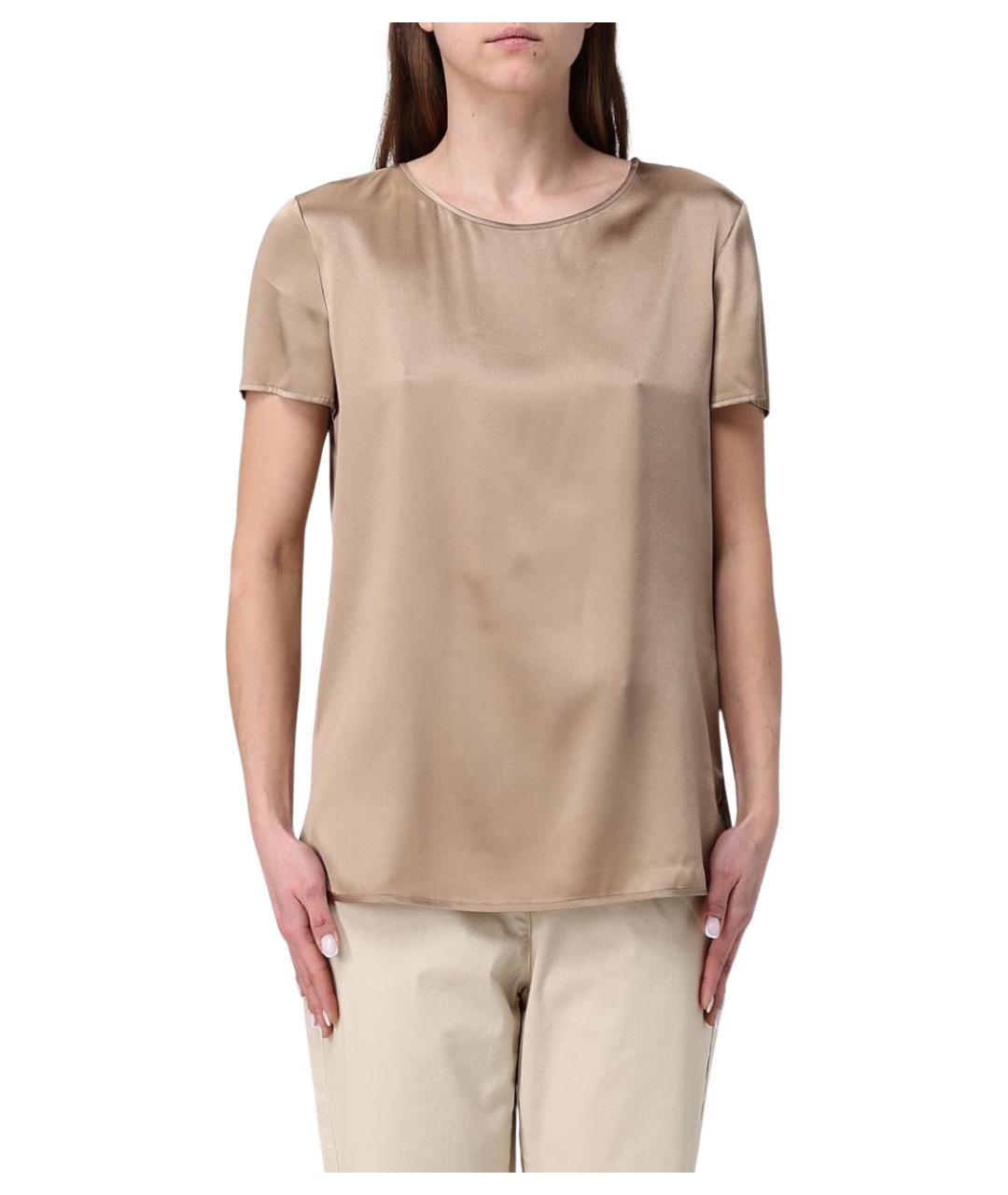 MAX MARA Бежевая майка, фото 1