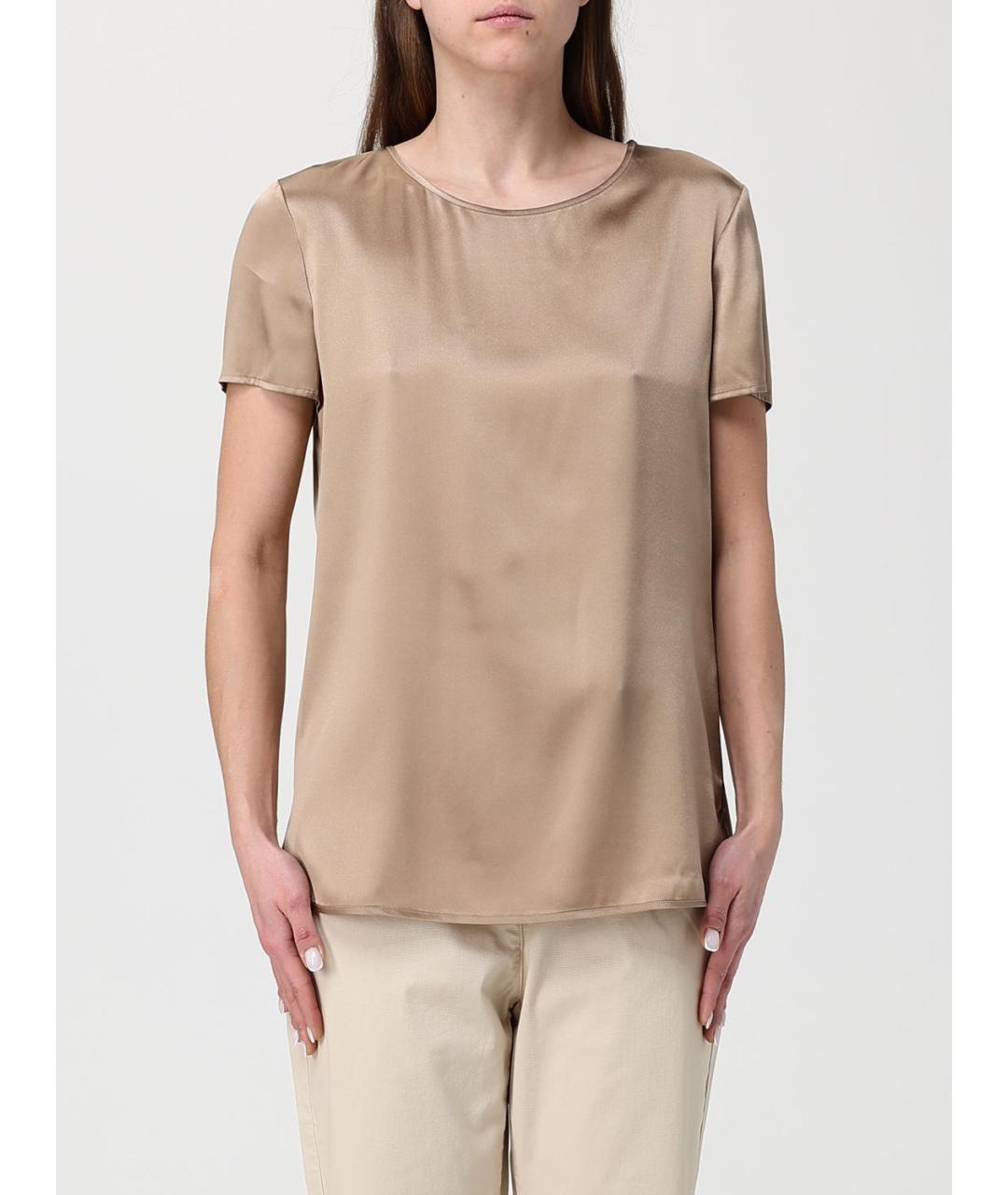 MAX MARA Бежевая майка, фото 6