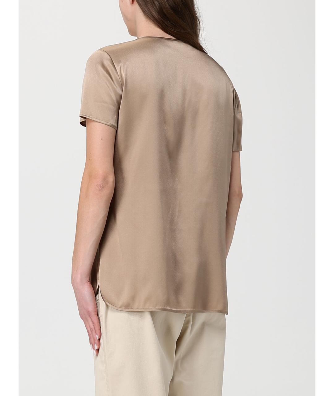 MAX MARA Бежевая майка, фото 3