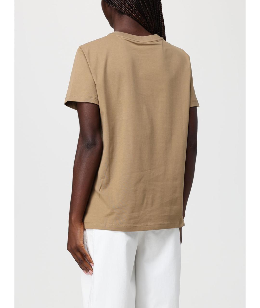 MAX MARA Бежевая футболка, фото 3