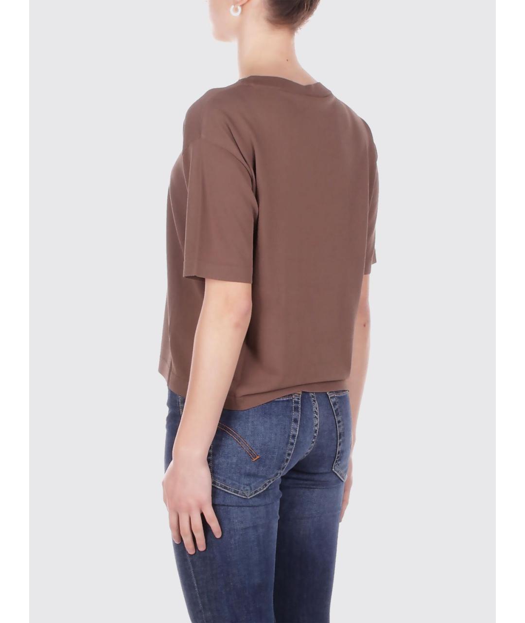 MAX MARA Коричневая футболка, фото 2
