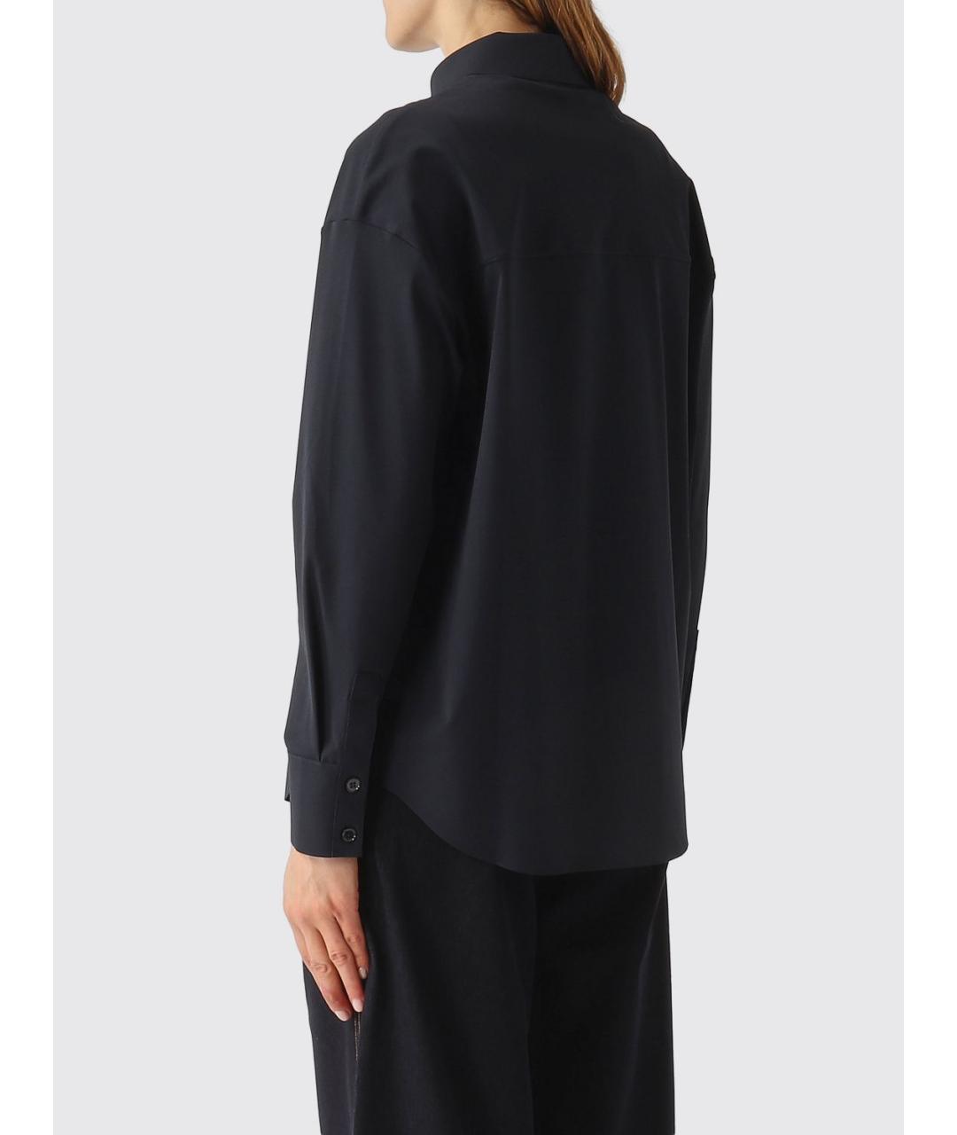 MAX MARA Синяя полиамидовая рубашка, фото 3