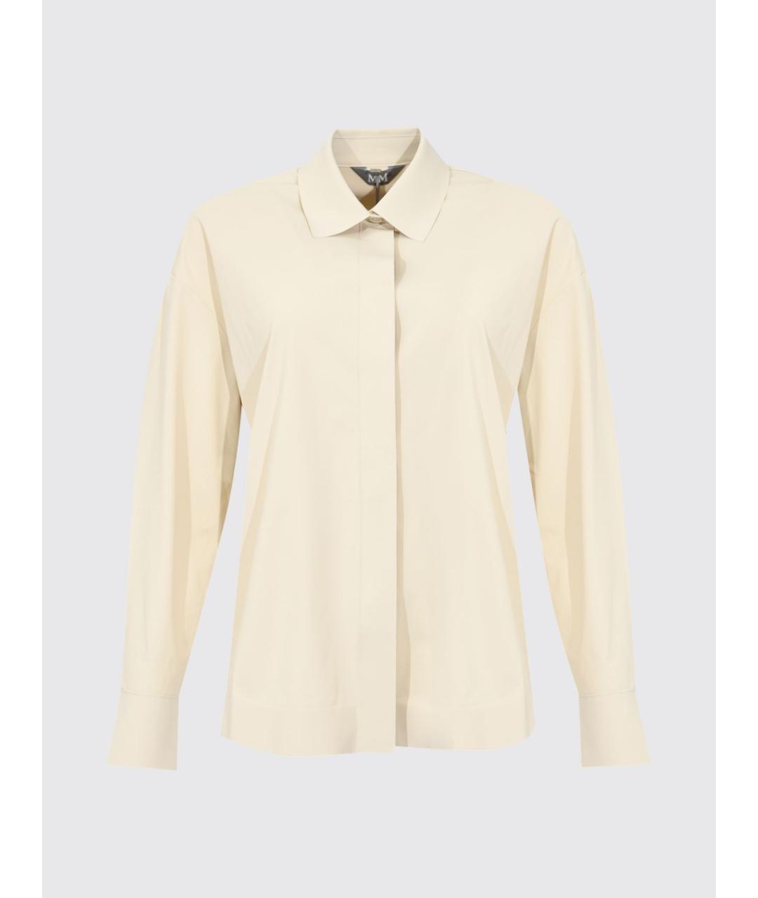 MAX MARA Бежевая полиамидовая рубашка, фото 5