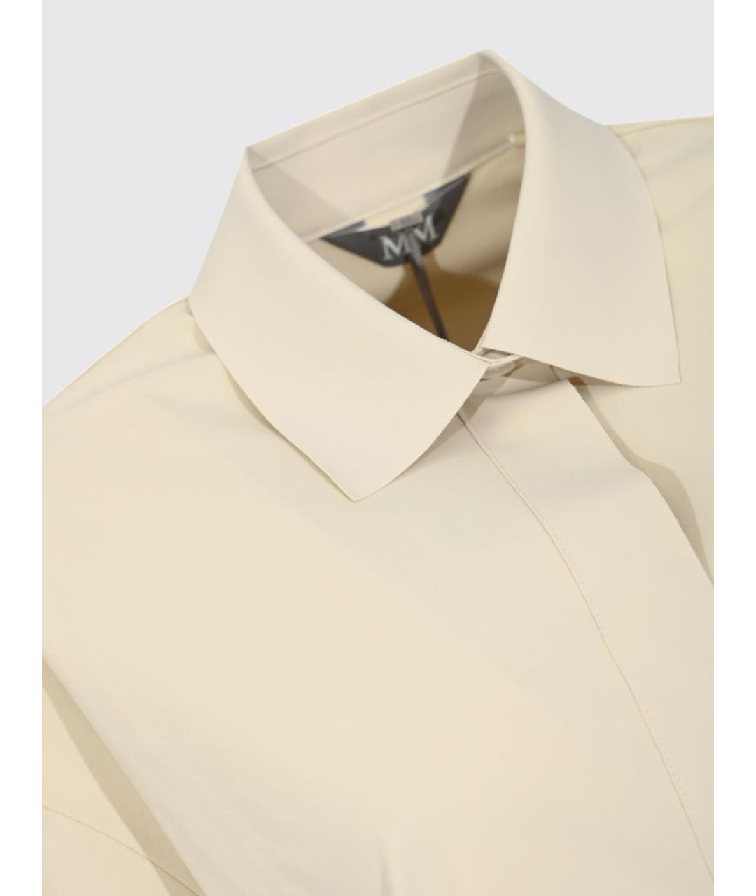 MAX MARA Бежевая полиамидовая рубашка, фото 4