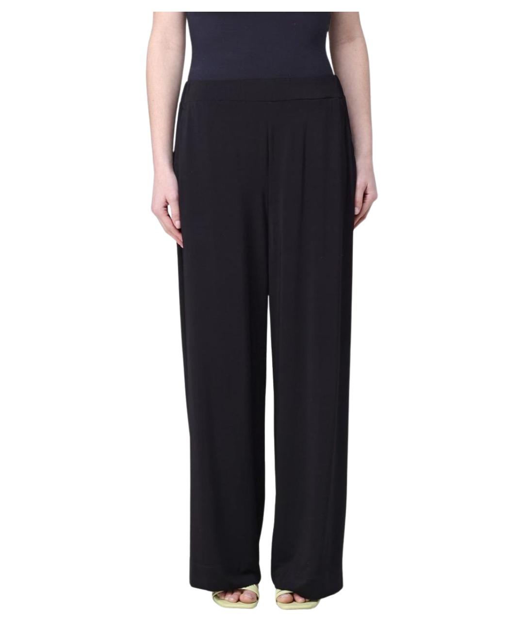 MAX MARA Черные прямые брюки, фото 1